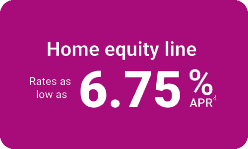 Home equity line of credit Rates as low as 6.75% APR****