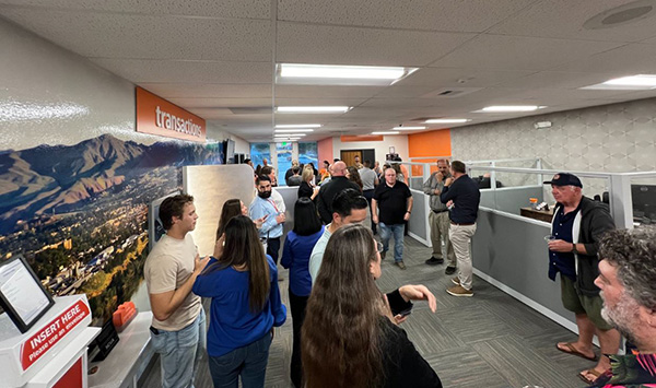 Wenatchee lobby during ribbon cutting ceremony