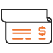 orange checkbook icon