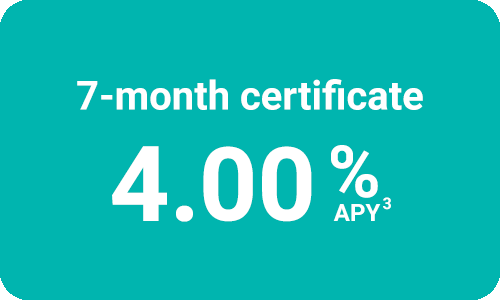 7-month certificate 4.47% APY