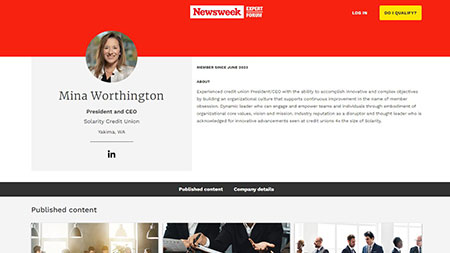 Mina Worthington Newsweek